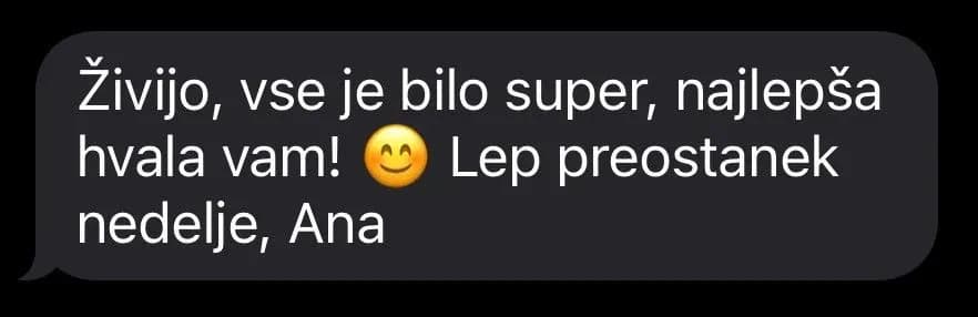 Customer review of Miza Rent bar table rental 1